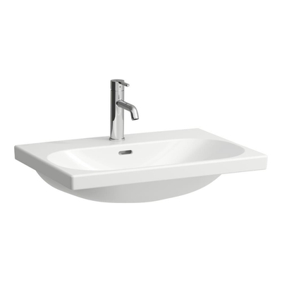 Laufen Lua lavabo 65x46x20,7cm 0 trous de robinetterie avec traitement anticalcaire Céramique blanc