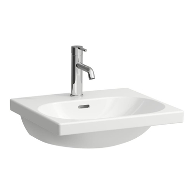 Laufen Lua lavabo 50x46x20,7cm 1 trou de robinet dessous meulé sans traitement anticalcaire Céramique Blanc