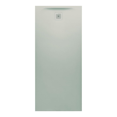 Laufen pro receveur de douche 180x80x4.6cm rectangle écoulement côté court marbond gris clair