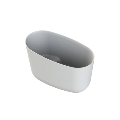 Detremmerie No limit baignoire autoportante - 133.8x73.8cm - solid surface - ovale - sable mat (beige)