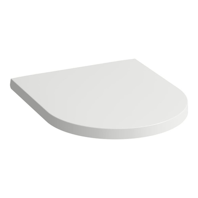 Laufen Kartell by Laufen closetzitting 37.6x44.3x3cm met deksel met dempingsmechanisme duroplast mat wit mat