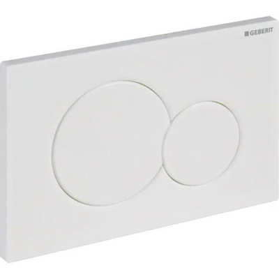 Geberit Sigma01 bedieningsplaat - 2-toets spoeling - ronde knoppen - Alpien wit