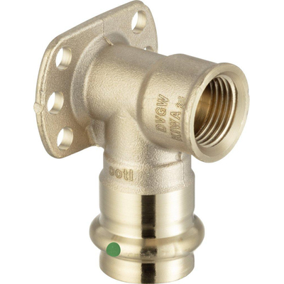 Viega Sanpress Plaque murale SC filetage intérieur 15x1/2 bronze