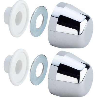 Viega set de caches décoratifs pour bloc double mural chrome
