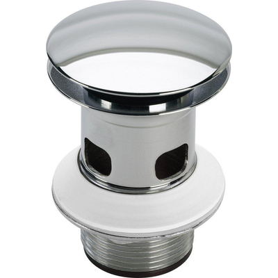 Viega Visign v1 bonde à poussoir avec trop-plein 175 mm chrome