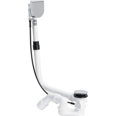 Viega Multiplex Multiplex Visign M9 vidage de baignoire et combiné trop-plein 40/50x725mm avec niveau d'eau plus 5cm chrome