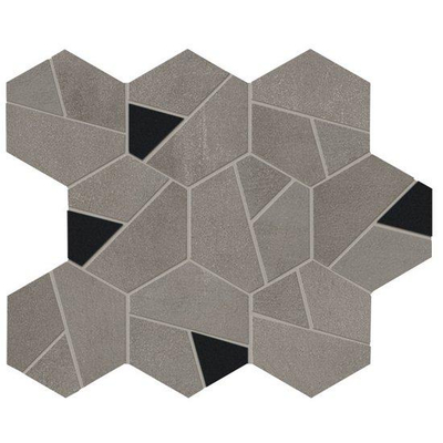 Ceralto Dorsena Carreau mosaïque - 25x28.5cm - 9.0mm - rectifié - Smoke