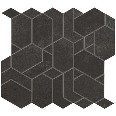 Atlas Concorde Boost Carreau mosaïque - 30x35cm - 9mm - rectifié - Porcellanato - Smoke (Anthracite)