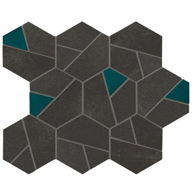 Ceralto Dorsena Carreau mosaïque - 25x28.5cm - 9.0mm - rectifié - Tarmac