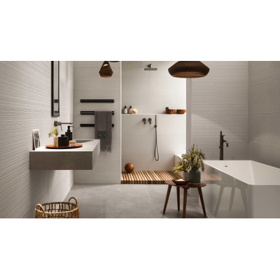 Atlas Concorde 3D Wall Carve Carrelage mural - 80x40cm - 8.5mm - rectifié - Field White (Blanc)