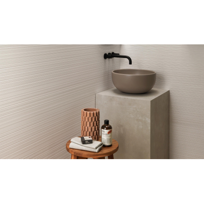 Atlas Concorde 3D Wall Carve Carreau mural - 80x40cm - 8.5mm - rectifié - Field Ivory (Beige)