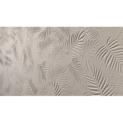 Atlas Concorde 3D Wall Carve Wandtegel - 80x40cm - 8.5mm - gerectificeerd - Leaf Ivory (Beige)