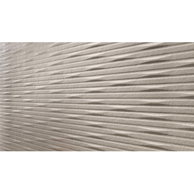 Atlas Concorde 3D Wall Carve Wandtegel - 40x80cm - 8.5mm - gerectificeerd - Whittle ivory