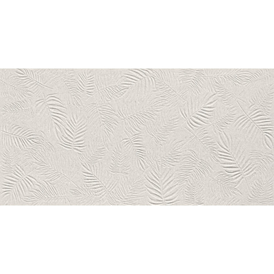 Atlas Concorde 3D Wall Carve Wandtegel - 40x80cm - 8.5mm - gerectificeerd - Leaf pearl