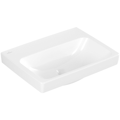 Villeroy & Boch Architectura Wastafel - 42x55cm - geslepen onderkant - zonder kraangat antibacterieel CeramicPlus - White Alpine (glans wit)