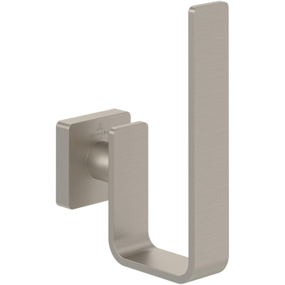Villeroy & Boch Elements striking Porte-rouleau de papier toilette de réserve brushed nickel mat