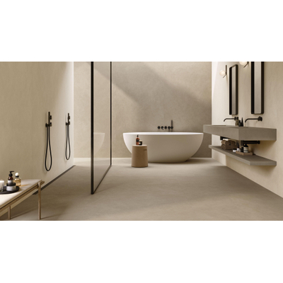 Atlas concorde Boost naturel carrelage mural 120x50cm 8,5cm mat rect. kaolin