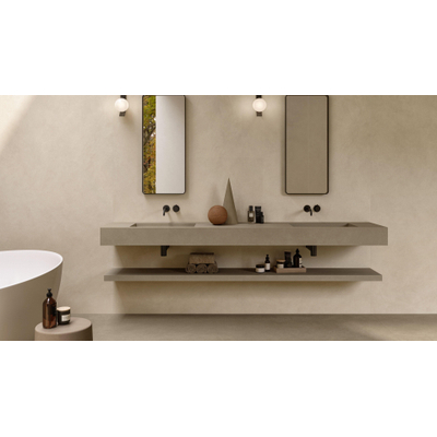 Atlas concorde Boost naturel carrelage mural 120x50cm 8,5cm mat rect. kaolin