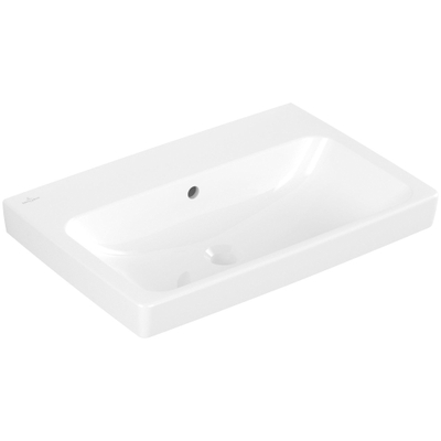 Villeroy & boch Architectura Lavabo - 44.5x65cm - dessous rectifié - sans trou de robinet - antibactérien - CeramicPlus - blanc alpin