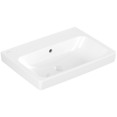 Villeroy & boch Architectura Lavabo - 44.5x60cm - dessous rectifié - sans trou de robinet - antibactérien - ceramicplus - blanc alpin