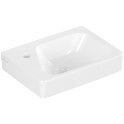Villeroy & Boch Architectura Fontein - 26.5x36cm - 1 kraangat links - met overloop - White Alpine (wit)