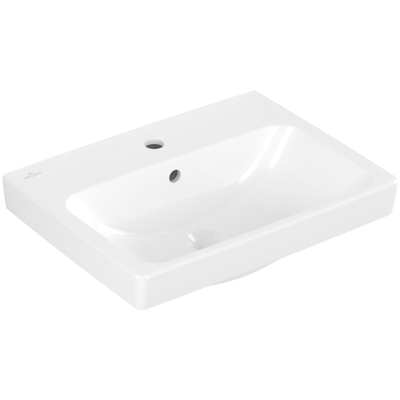 Villeroy & Boch Architectura wastafel - 55x42cm - met 1 kraangat - met overloop CeramicPlus - White Alpine (glans wit)