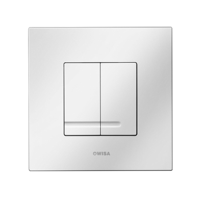 Wisa XS bedieningsplaat dualflush kunststof glans chroom