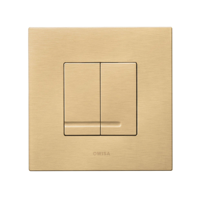 Wisa XS plaque de commande dualflush plastique mat or