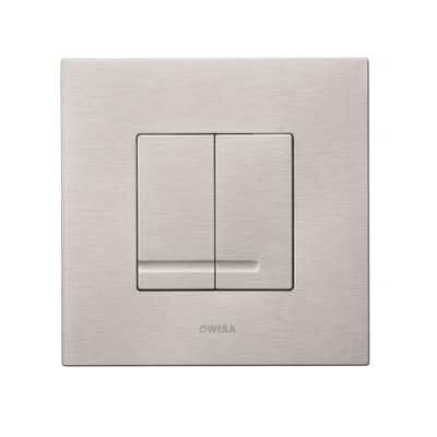 Wisa XS plaque de commande dualflush plastique mat brossé
