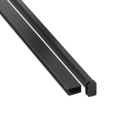 Royal plaza Bajad kit muurprofiel 200cm en stabilisatiestang 120cm mat zwart