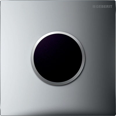 Geberit Type10 urinioir bedieningsplaat - 230V- ronde knop - glans chroom mat
