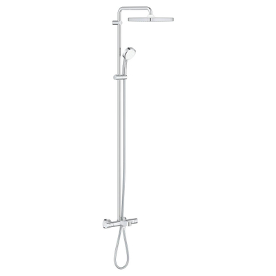 GROHE Tempesta Cosmopolitan Cube Regendoucheset opbouw - badkraan - hoofddouche 25cm - handdouche rond - chroom