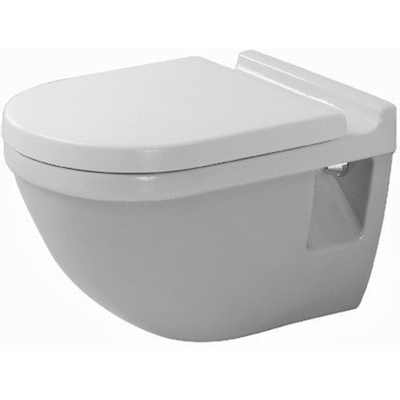 Duravit Starck 3 WC suspendu – à fond plat – profondeur 54 cm – blanc brillant