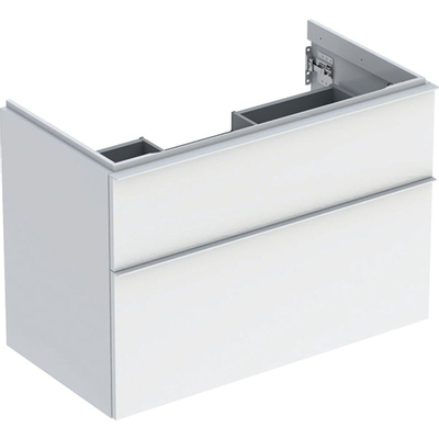 Geberit ICon onderkast wastafel - 2 lade - 89x47.6cm - softclose - wit
