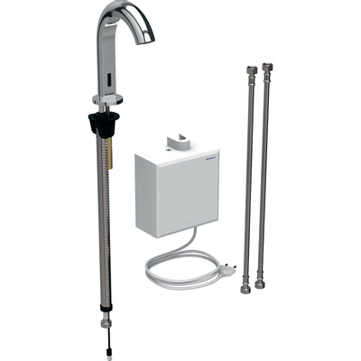 Geberit Piave Robinets électroniques robinet lavabo électronique pour eau froide pour alimentation sur réseau chromé