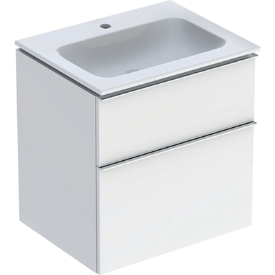 Ensemble de meuble Geberit iCon 60x63x48cm 2 tiroirs avec softclose Panneau de particules Blanc