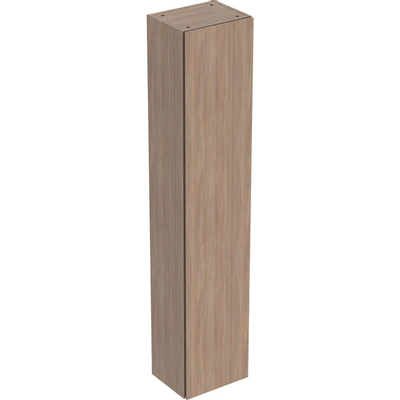 Geberit ICon badkamerkast - 36x180x29.1cm - 1 deur - met softclose - spaanplaat - eiken (hout)
