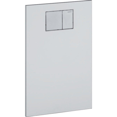 Geberit Duofix UP320 bedieningplaat 2-toets spoeling frontbediening - voor toilet - 38x59cm - wit