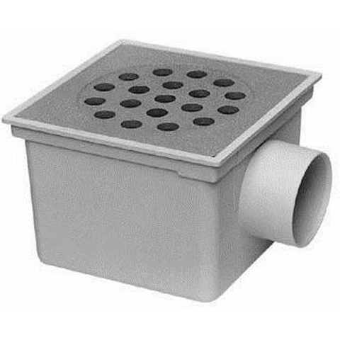 Berg van den Abs regard à seau 20x20cm avec sortie latérale inox GA68923