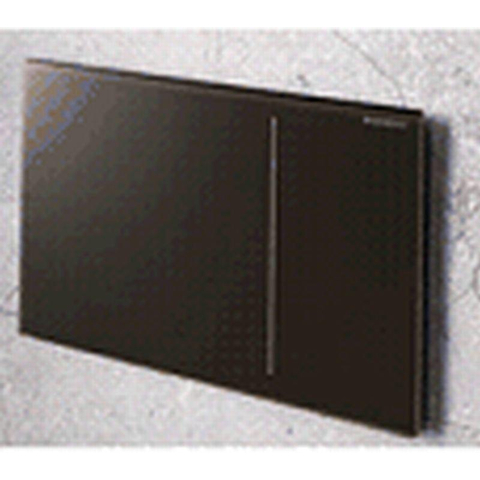 Geberit Sigma70 bedieningplaat met dualflush frontbediening voor toilet/urinoir 24x15.8cm zwart TWEEDEKANS OUT5150