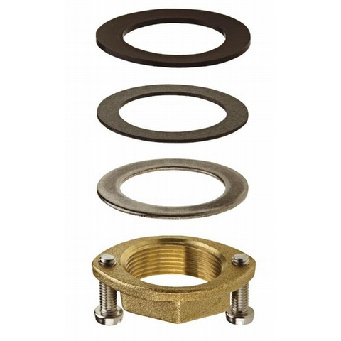 Hansgrohe Schachtbevestigingsset compleet - messing (goud) GA52900