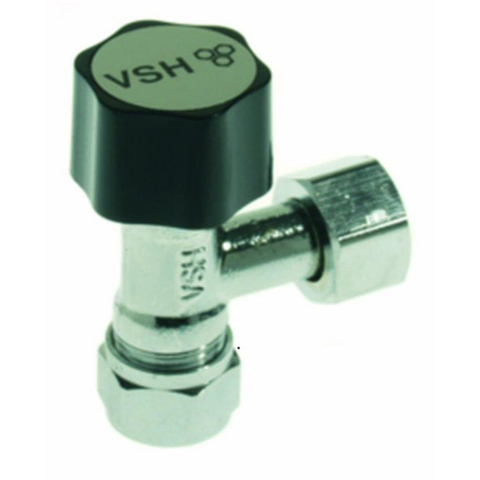 VSH robinet d'arrêt d'angle 3/8x12mm à compression chromé 1511084