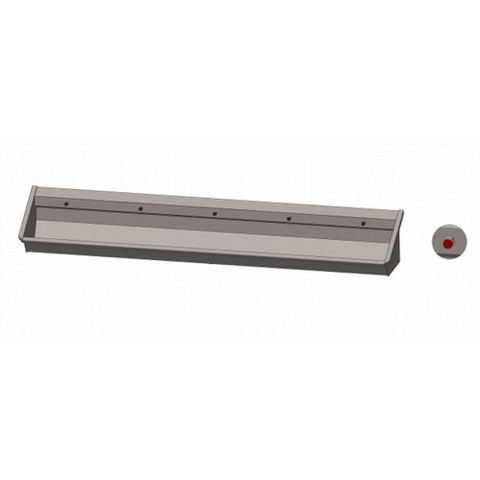 Intersan Sanilav wasgoot 300cm 5 personen met 5 kraangaten inox 304 GA54633
