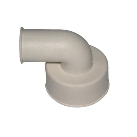 De Beer haakse closetsok - 28x32mm - Type 90 watt - wit GA76603