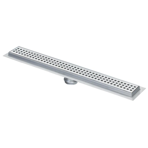 Caniveau Van Den Berg Premium line 100cm avec évacuation latérale en inox GA48009
