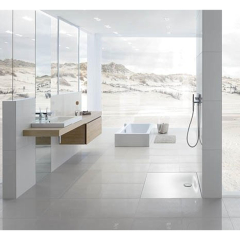 Bette Floor Side receveur de douche tôle d'acier carré 120x120cm blanc GA22520