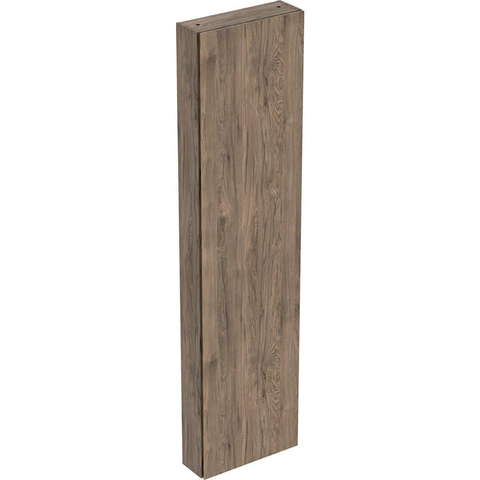 Geberit ICon badkamerkast - 45x180x15cm - 1 deur - zonder softclose - spaanplaat - noten (hout) SW637824