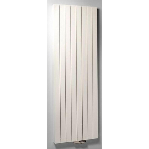 Vasco Zaros V75 designradiator aluminium verticaal 1600x450mm 1377W aansluiting 0066 wit structuur (S600) 7241192