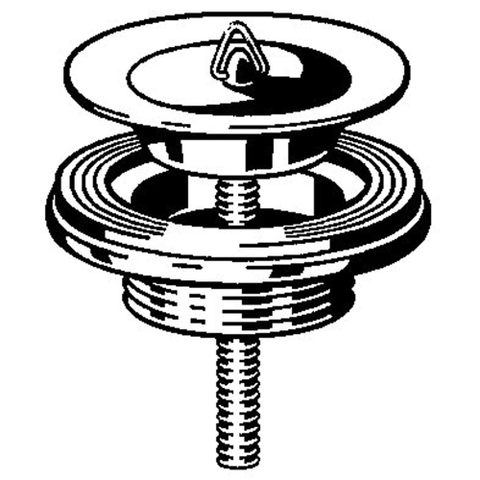 Viega bouchon simplex avec obturateur 5/4 chrome 0500828
