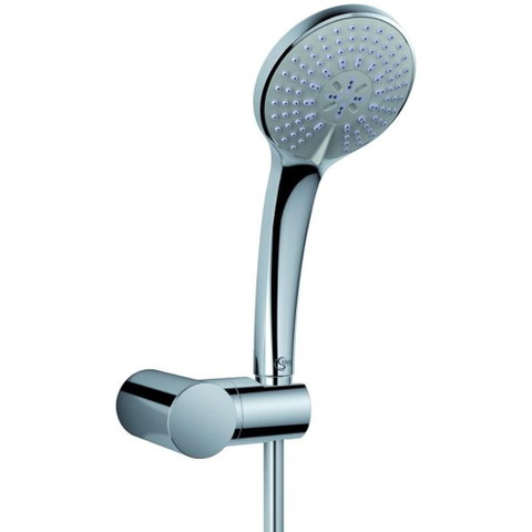 Ideal Standard Idealrain badset - 10cm - 3 standen - met wandhouder - slang 125cm - chroom 0180723